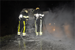 Melding 17.38 Prio 1 Brand Wegvervoer Auto Trekweg Buitenpost